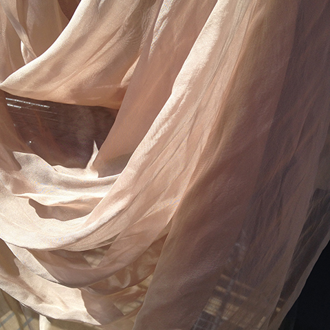 CURTAIN, Nude Chiffon